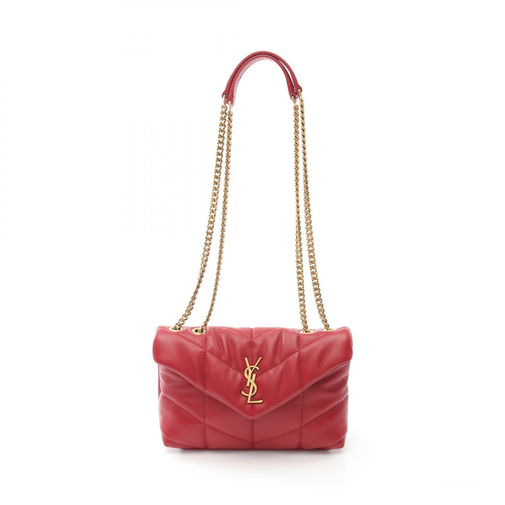 Saint Laurent puffer toy bag shoulder leather red - Picture 1 of 4